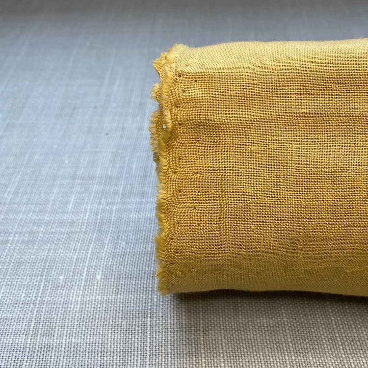 Pur lin jaune ocre clair sanfor airo