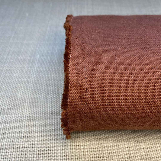 Pur lin marron lavé à la pierre