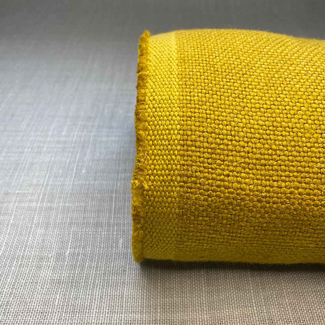Pur lin jaune antique moss sanfor airo