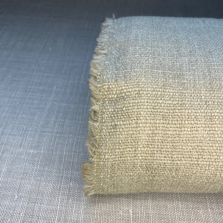 Lin mélangé gris colombe haute performance