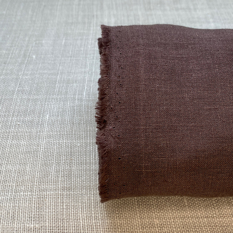 Pur lin marron noir sanfor airo