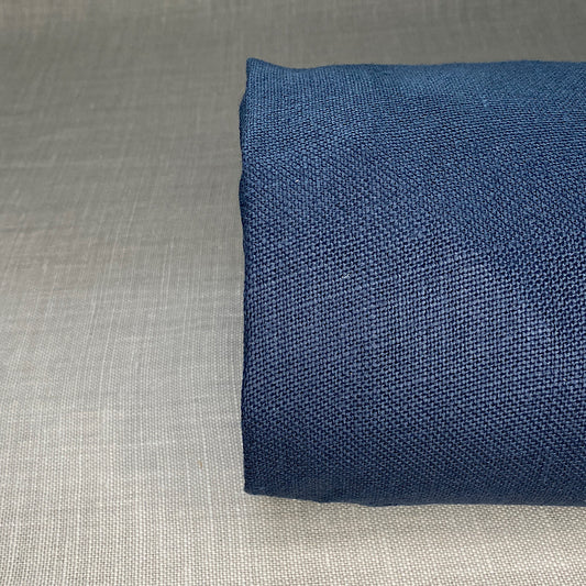 Pur lin bleu marine vintage soft