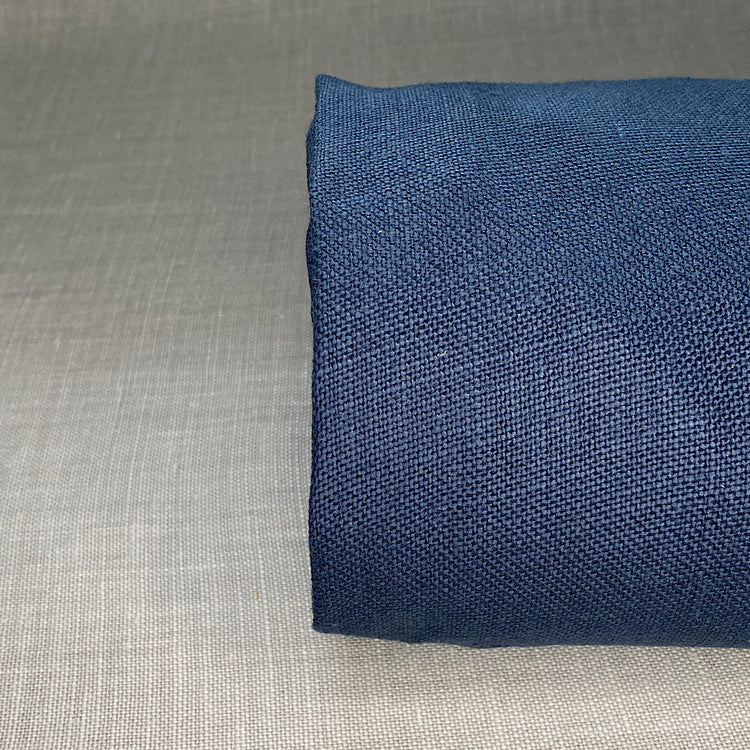 Pur lin bleu marine vintage soft