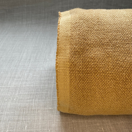 Pur lin brun antilope lavé à la pierre