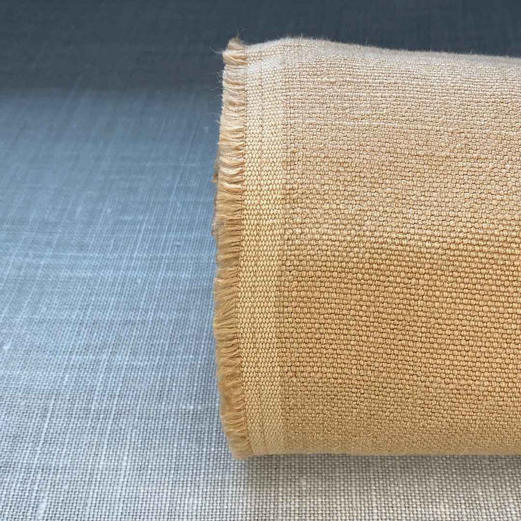 Pur lin abricot lavé à la pierre