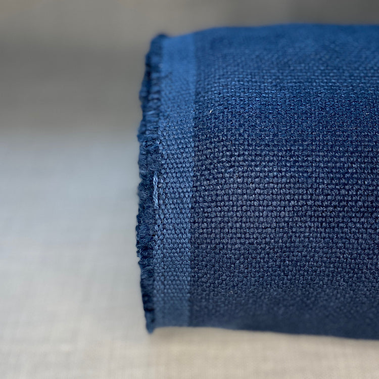 Pur lin bleu pétrole noir sanfor airo