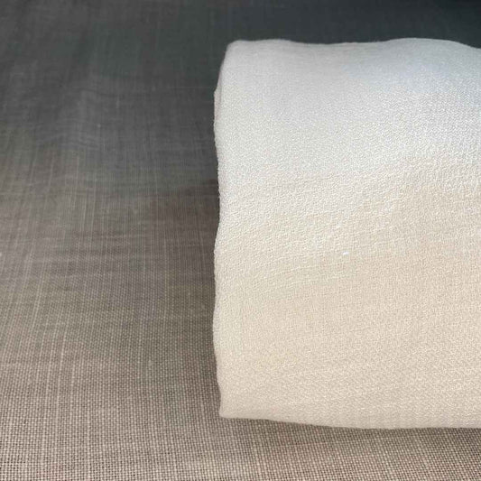 Pur lin légé blanc cassé lavé à la pierre