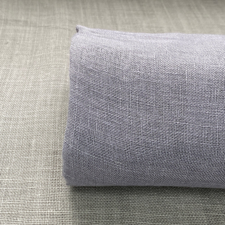 Pur voile de lin gris changeant finition douce