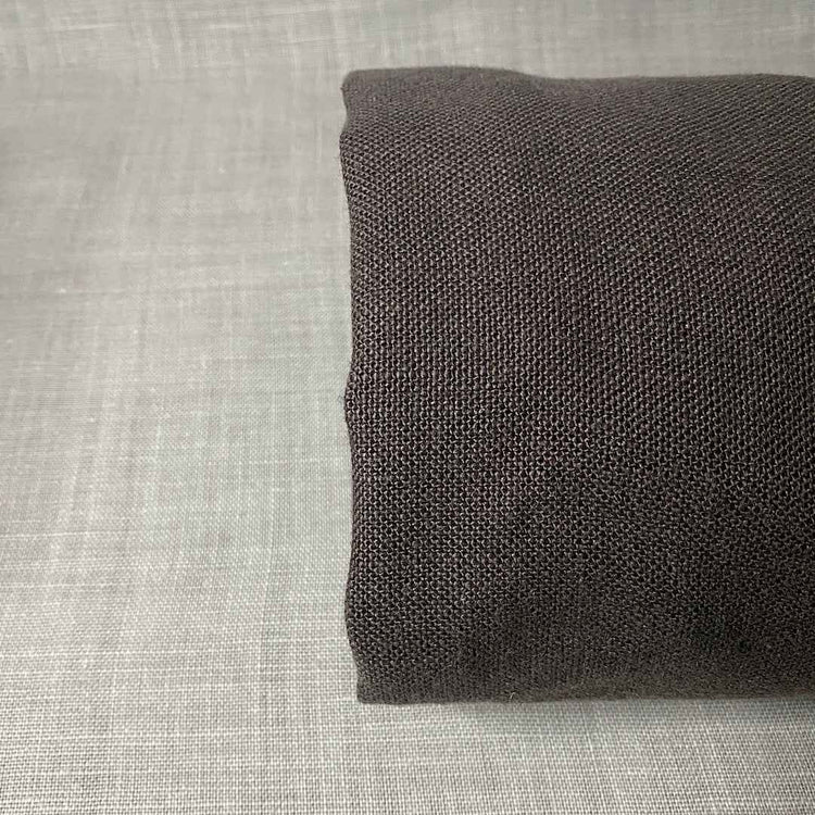 Pur lin marron café noir vintage soft