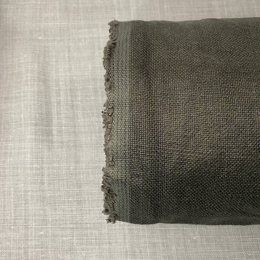 Pur lin marron charbon de bois kalahari