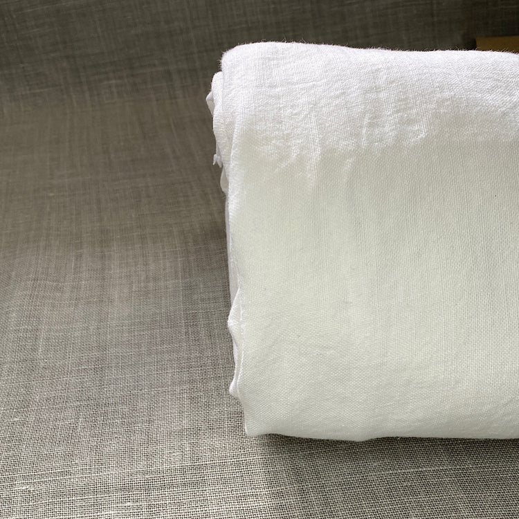 Pur lin lavé blanc optique de corse