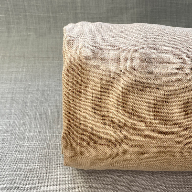 Pur lin marron camel vintage soft