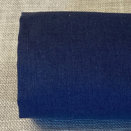 Lin mélangé blanchi navy