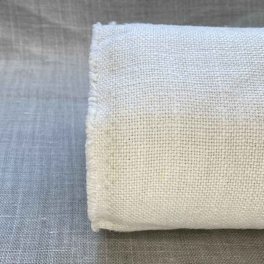 Pur lin lavé blanc crème neige